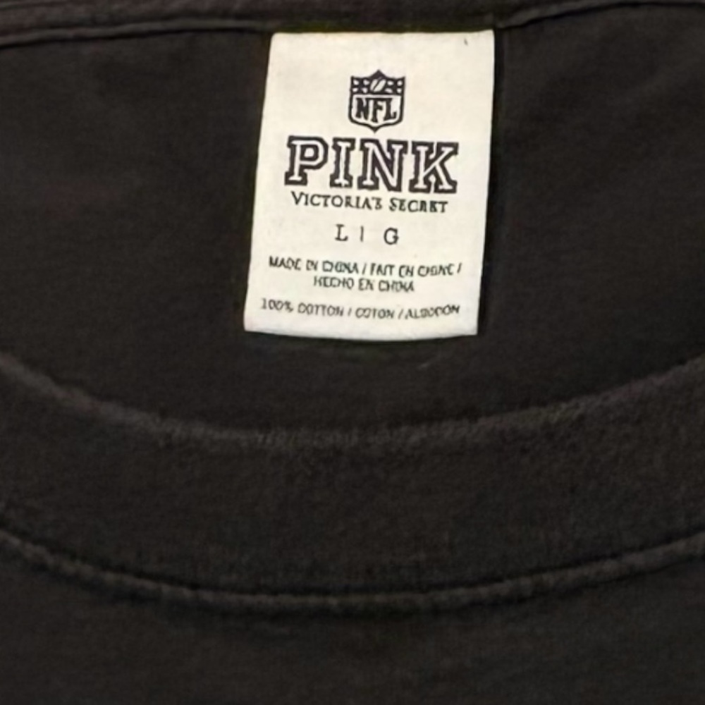 Victoria’s Secret PINK Pittsburgh Steelers long sleeve top - SZ Large - EUC - Picture 11 of 13